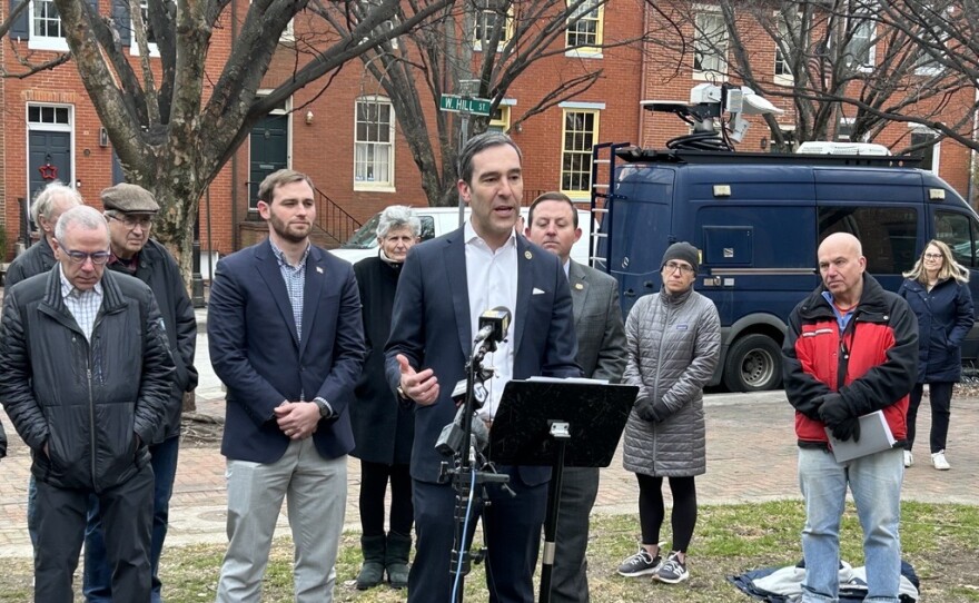 City Council President Zeke Cohen discussed his effort to combat unsustainable price hikes. "We sent over 7,000 postcards to the Public Service Commission from Baltimoreans who are struggling to survive," Cohen said.