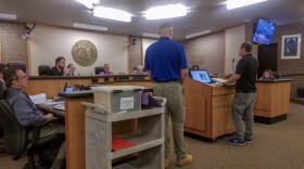 The regional manager of Treetop Development, Naftali Levenbrown, speaks to the city Code Enforcement Board during a special meeting to decide fines for outstanding code violations for the Jones Walker apartment complex.