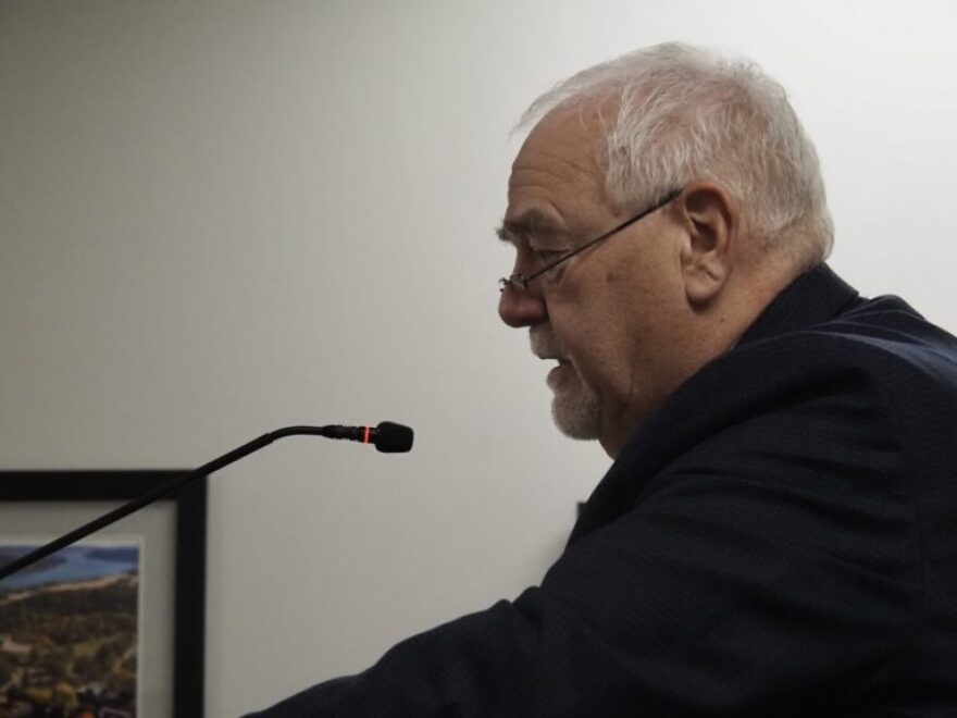 Rep. Matt Lehman, R-Berne, talks about his public records bill in committee on Wednesday, Jan. 21, 2026.