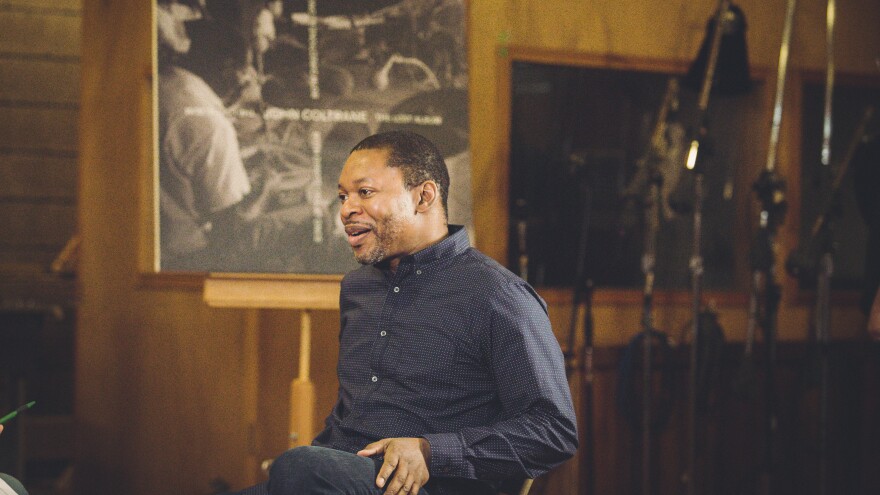 Ravi Coltrane, son of John Coltrane, at the listening event for <em>Both Directions at Once: The Lost Album </em>in June 2018.