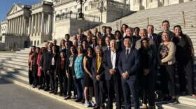 Advocates from the North Carolina Rheumatology Association on the steps of the U.S. Capitol after meeting with congressional lawmakers to lobby for critical medical access reforms.