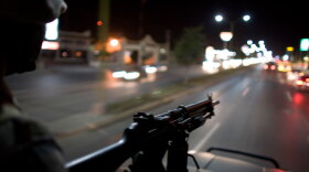 Mexican soldiers patrol the streets of Reynosa, on Mexico's northeastern border with the United  States, in March 2009.