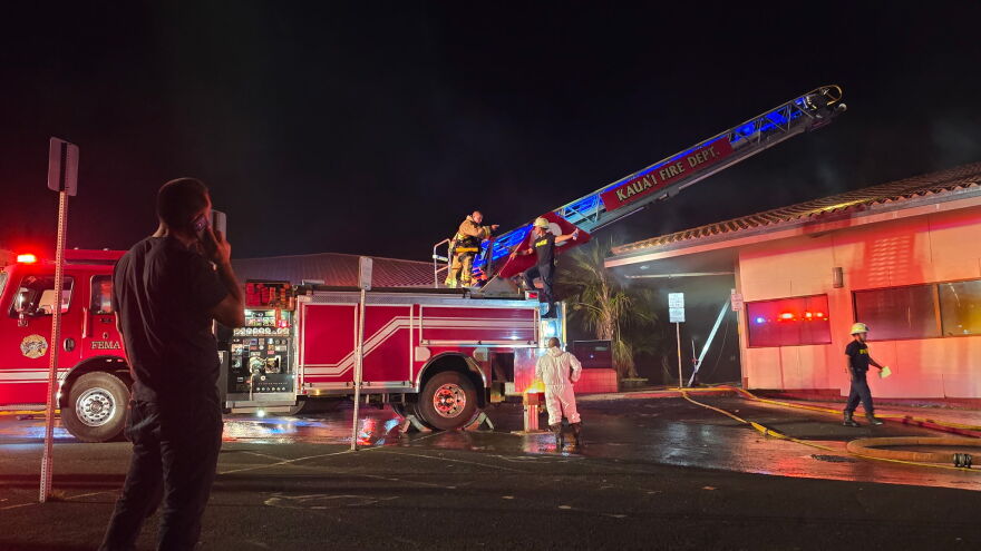 Kapule building Lihue Civic Center fire 20260909