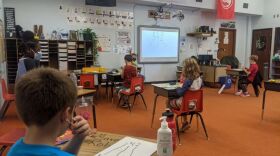Teacher Austyn McNew's second-grade class at Fort Vannoy Elementary School in Grants Pass.