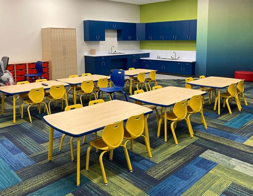 A pre-K classroom inside the new Irondequoit Community Center.