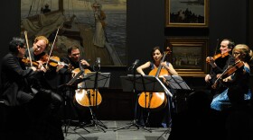 Violinist Daniel Hope (second from left) gathers fellow string players at the 2012 Savannah Music Festival for a concert of Russian chamber music.