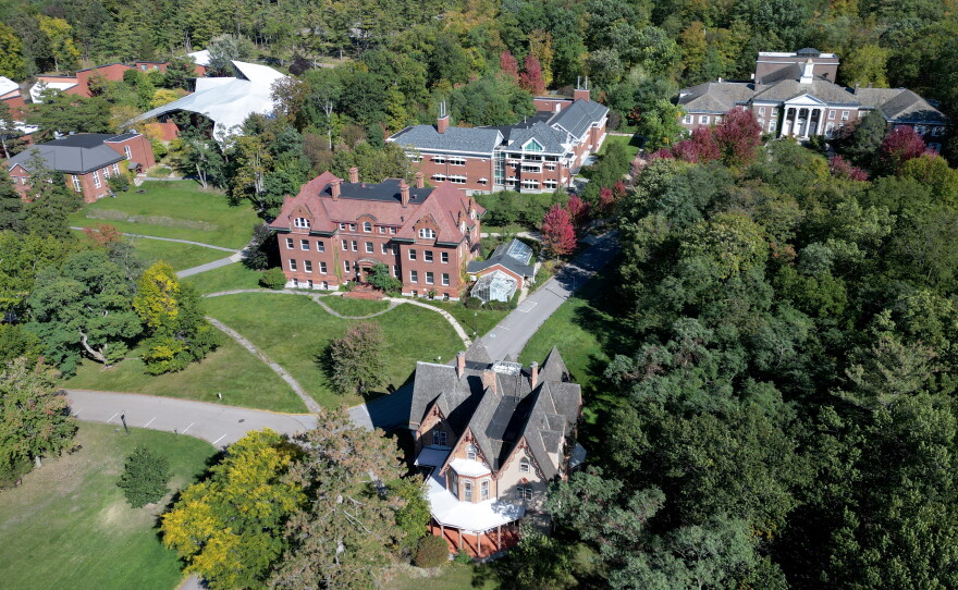 Pettibone, Zabriskie, Stratton Science Building, and Macmillan buildings on the former Wells College campus in the village of Aurora, New York. Wells College has received court approval to sell and transfer artwork, artifacts, rare books and other personal property as it continues to wind down operations after its June 2024 closure. The future of the campus remains unresolved after a proposed $12.5 million sale fell through earlier this year.
