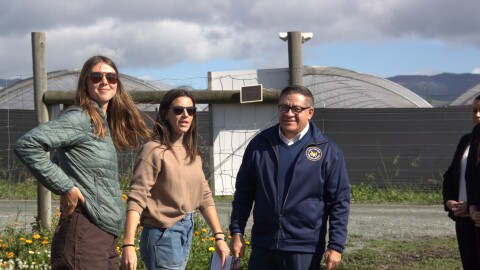 Congressman Salud Carbajal toured City Farm SLO with its executive director Kayla Rutland and other staff members.