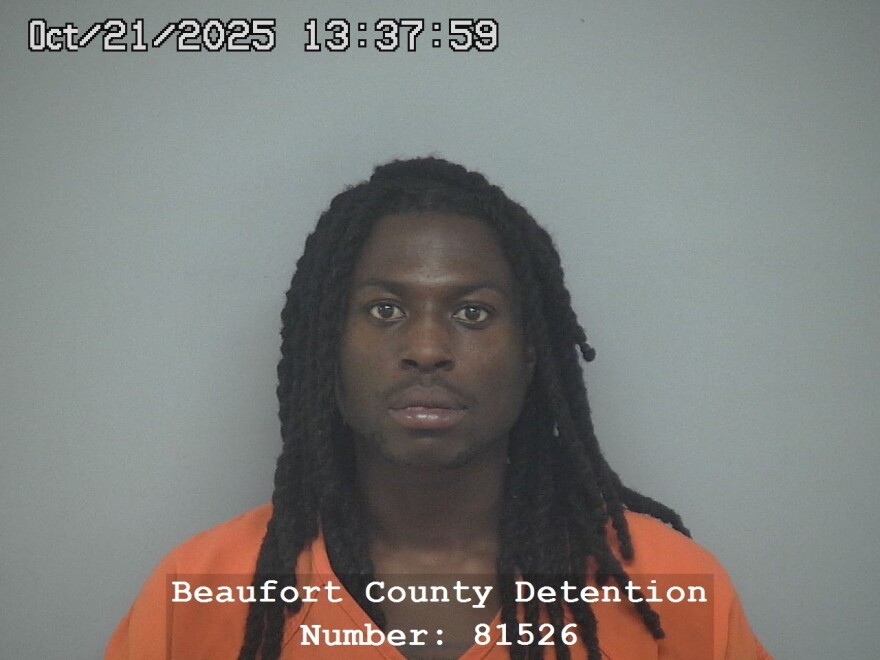 This Oct. 21, 2025, photo provided by the Beaufort County Detention Center in South Carolina shows Anferny Freeman. (Beaufort County Detention Center via AP)