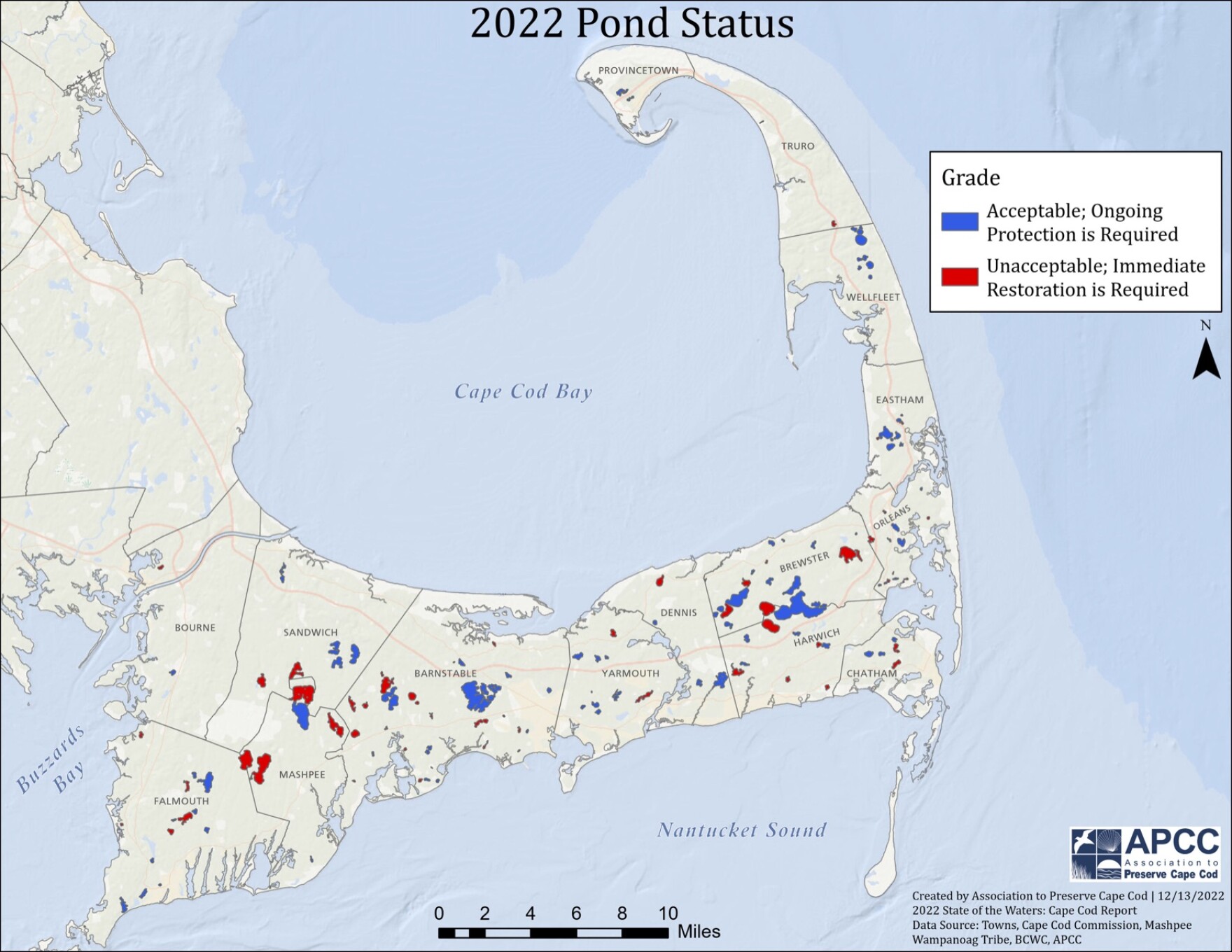Health of Cape Cod waters continues to decline new report CAI