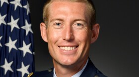 Maj. Michael Gentry, 354th Contracting Squadron commander, is shown in his official military photo. Gentry graduated from the U.S. Air Force Academy in 2007 and served in both overseas and deployed locations before he assumed command of the 354th CONS in June 2018. He died in a cycling accident on Aug. 1, 2020. (Photo from Eielson Air Force Base)
