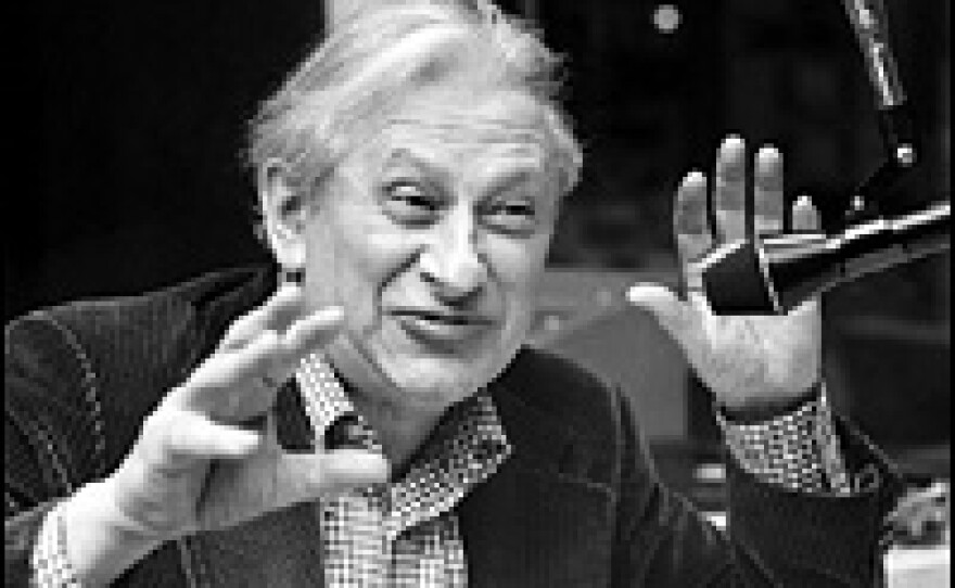 Terkel on his Chicago radio show, The Wax Museum in 1977. The show debuted shortly after the end of World War II and ran for 45 years.