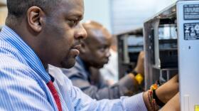 Per Scholas Cincinnati and Thrive Urban Impact Sourcing provide training to locals seeking a career in IT.