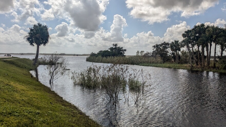 The St. Johns River watershed accounts for 20% of Orange County’s land area, but less than 1% of its population. Here, water remains high in the St. Johns River in Orange County about two weeks after Hurricane Milton, in late October 2024.