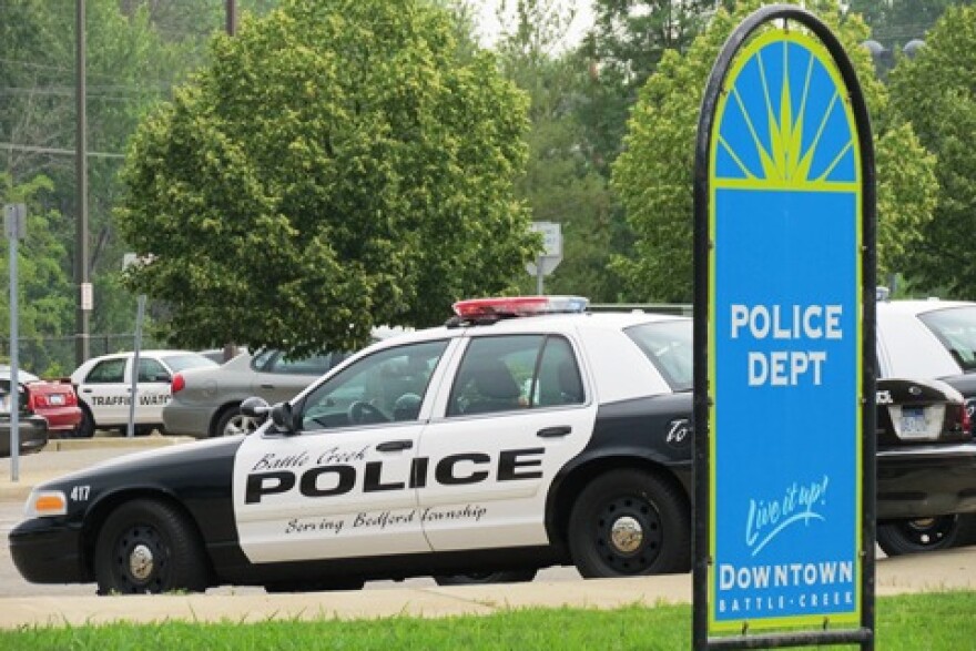 A picture of a Battle Creek Police car. 