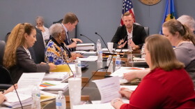 Oklahoma State Board of Education members gather for a September 2023 meeting.