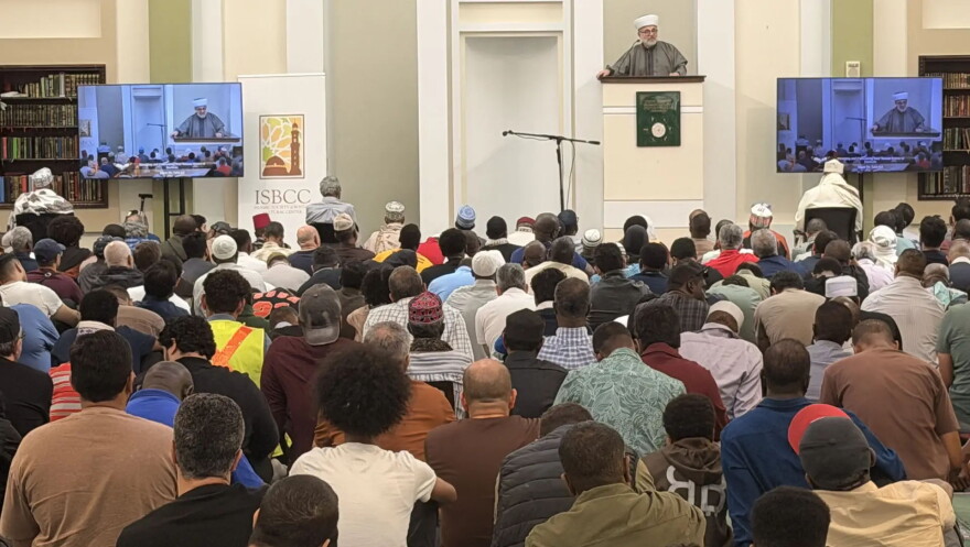 More than a thousand people recently gathered at the Islamic Society of Boston Cultural Center in Roxbury for the weekly Friday prayer, Jum'ah.