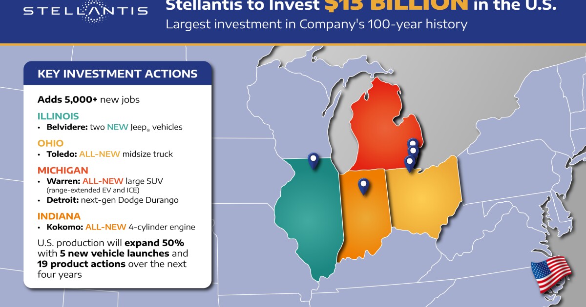 Belvidere Assembly to reopen in 2027 to build Jeeps as part of Stellantis’ rebuilding plan