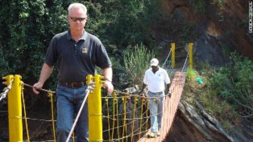 Harmon Parker and his non profit group \"Bridging the Gap\" has helped construct 46 bridges in Kenya.