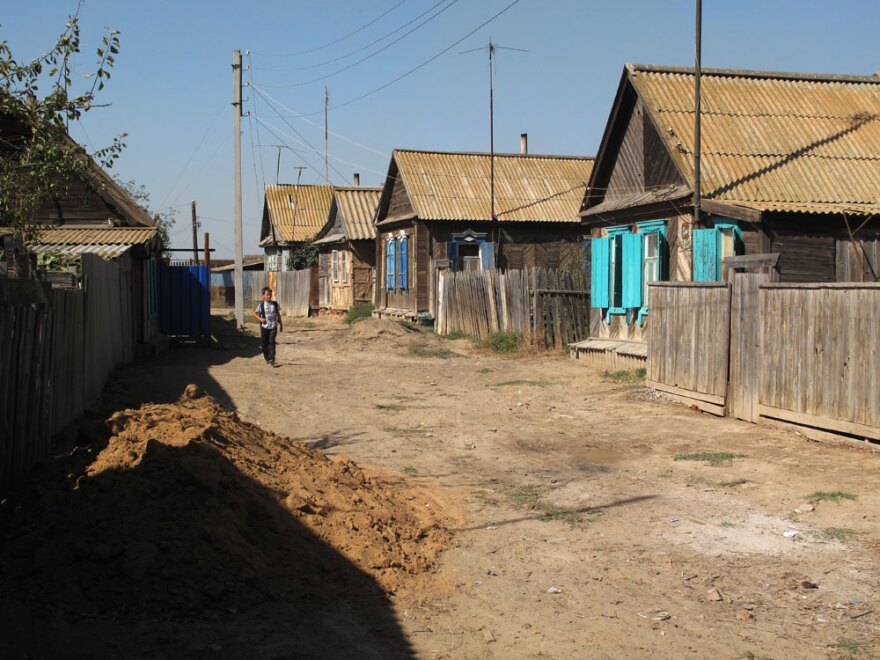 In the village of Zelenga, the roads are unpaved and residents get water only a few hours a day. The last collective of fishermen recently shut down and hard times have set in.