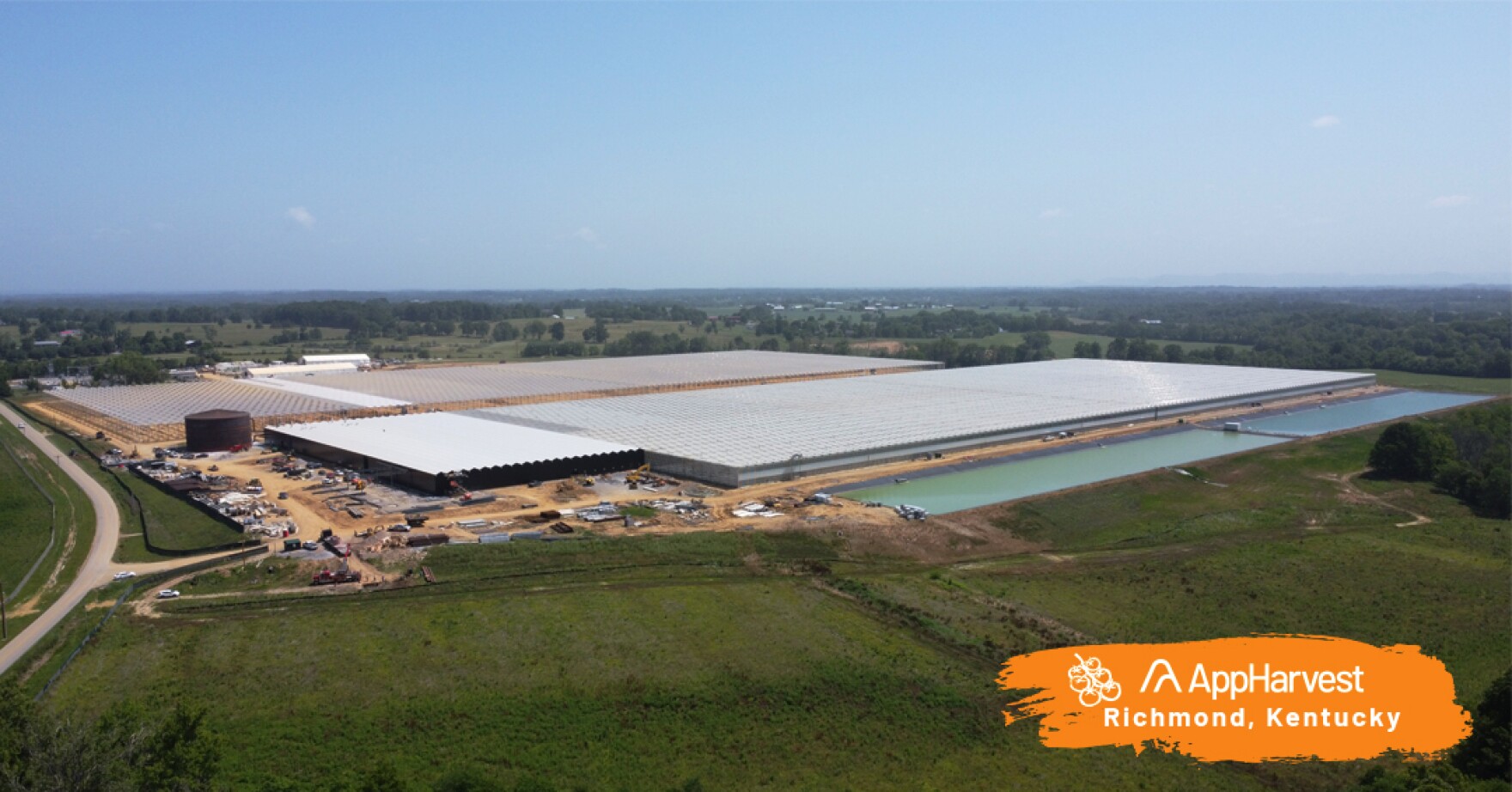 Construction is nearing completion on three new AppHarvest sites in