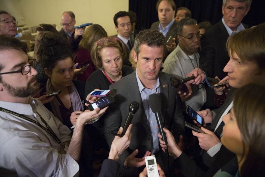 Kinzinger with media