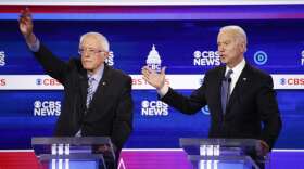 Sen. Bernie Sanders and former Vice President Joe Biden, seen here at the South Carolina Democratic debate, square off Tuesday in states including Idaho and Washington.
