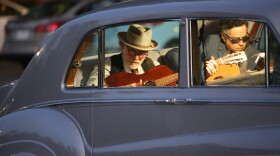 Mike Coykendall (left) and M. Ward (right) in Eugene Jarecki's "The King."