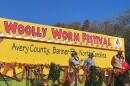 Woolly Worm Festival Worm Race in Banner Elk, NC
