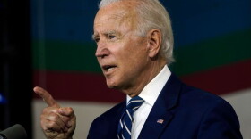 Democratic presidential candidate former Vice President Joe Biden speaks about economic recovery during a campaign event at Colonial Early Education Program at the Colwyck Center on July 21, 2020 in New Castle, Delaware. (Drew Angerer/Getty Images)