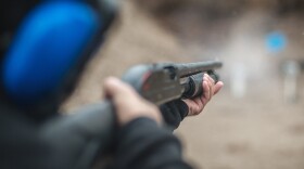 Combat shotgun shooting training with a long gun