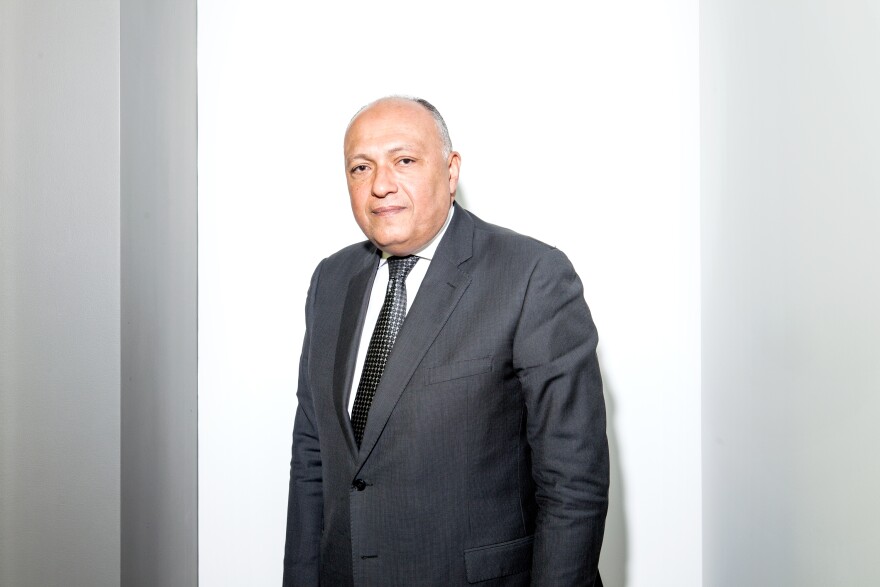 "There is a vibrant political atmosphere that will be conducive to greater achievement" in Egypt, Foreign Minister Sameh Shoukry tells NPR. But, he says, "I can't say we're perfect."