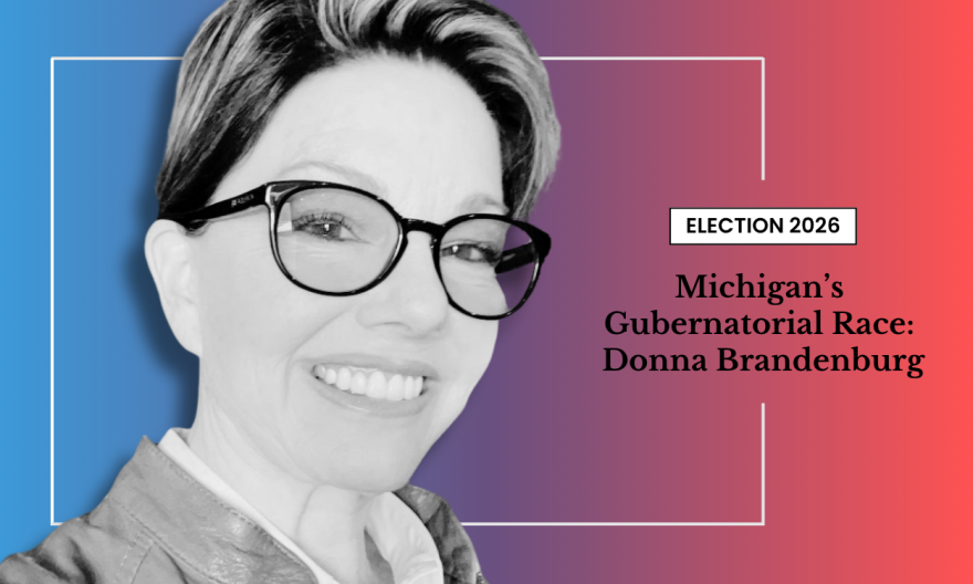 Donna Brandenburg is vying for Michigan's governorship representing the U.S. Taxpayers Party.