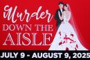 Broadway Palm Dinner Theatre logo for 'Murder Down the Aisle'