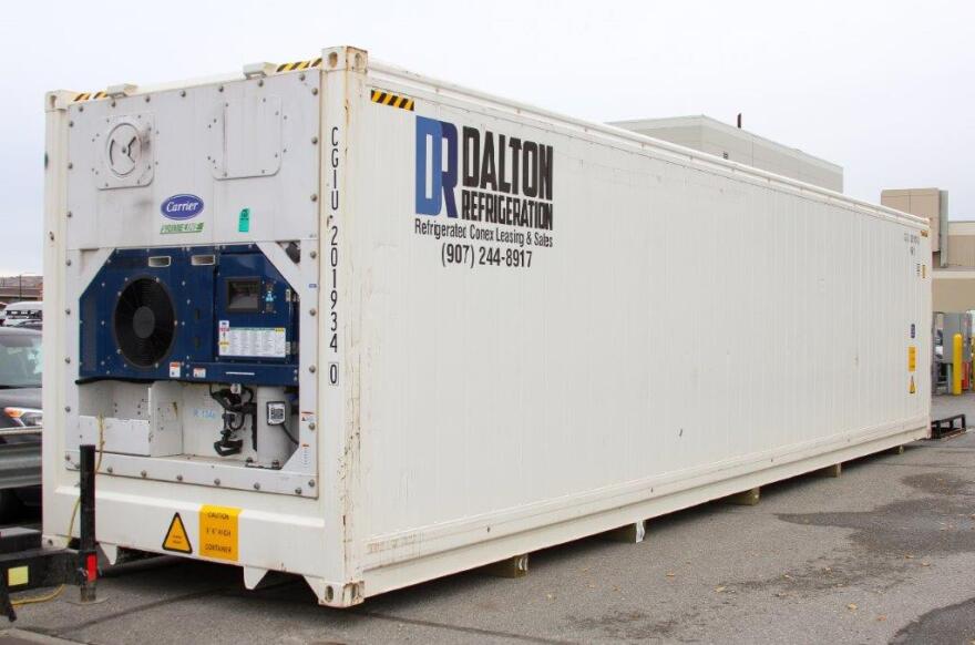 A big white container.