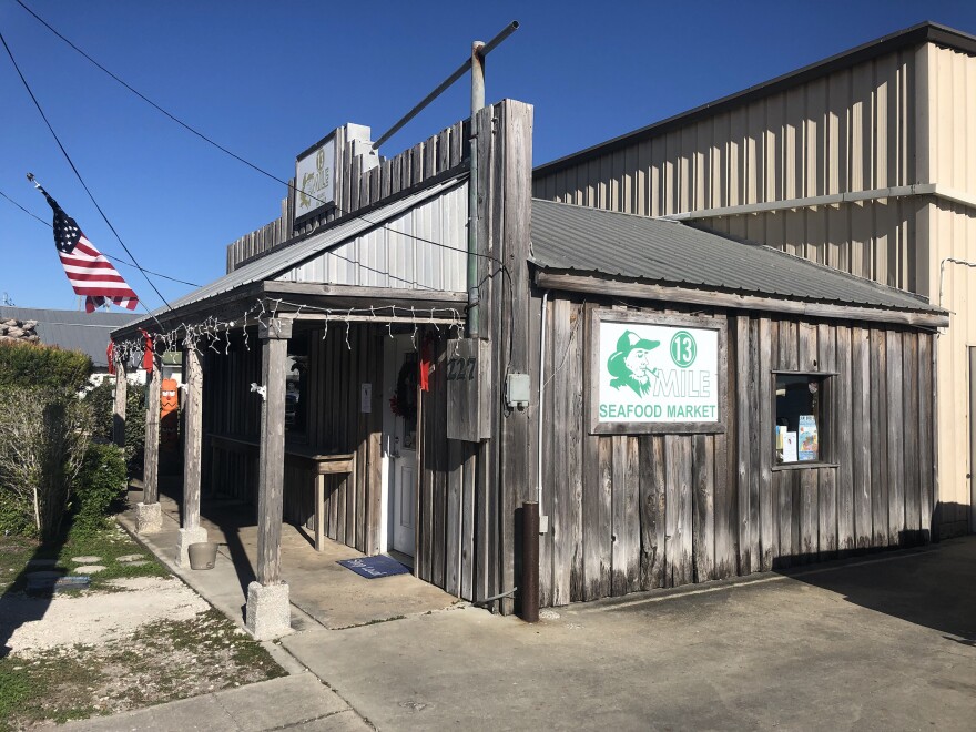 13 Mile Seafood is one of the few seafood-processing plants that are still open in the area.