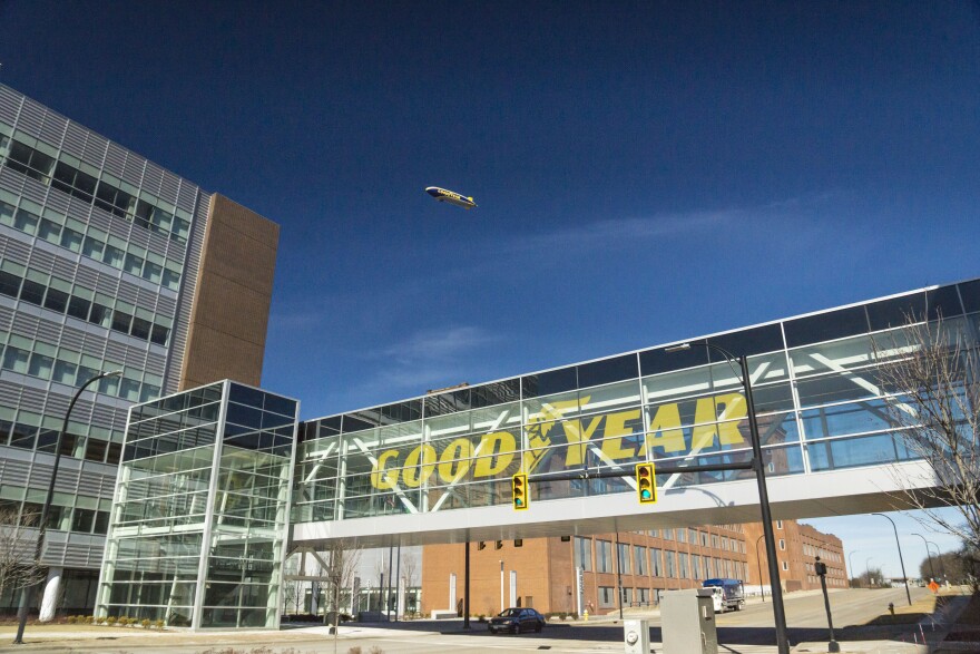 Picture of Goodyear's headquarters in Akron, OH.