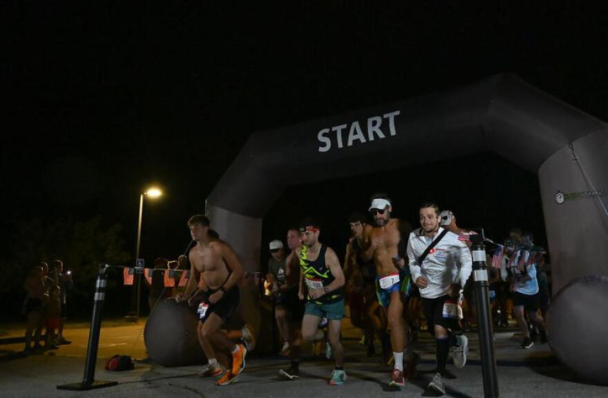Runners start to run at the Heart of America Marathon on Monday at Boone County History and Culture Center. Heart of America is historical and the second oldest marathon in the United States from 1960.
