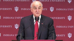 IU President Michael McRobbie speaks at the annual State of the University address, Sept. 24, 2019.