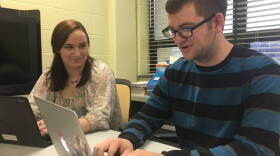 Milan High School senior Evan Smith has limited internet access at home, so he often tries to complete his homework at school. Milan Community Schools is the rare rural school district that invested in high speed internet.
