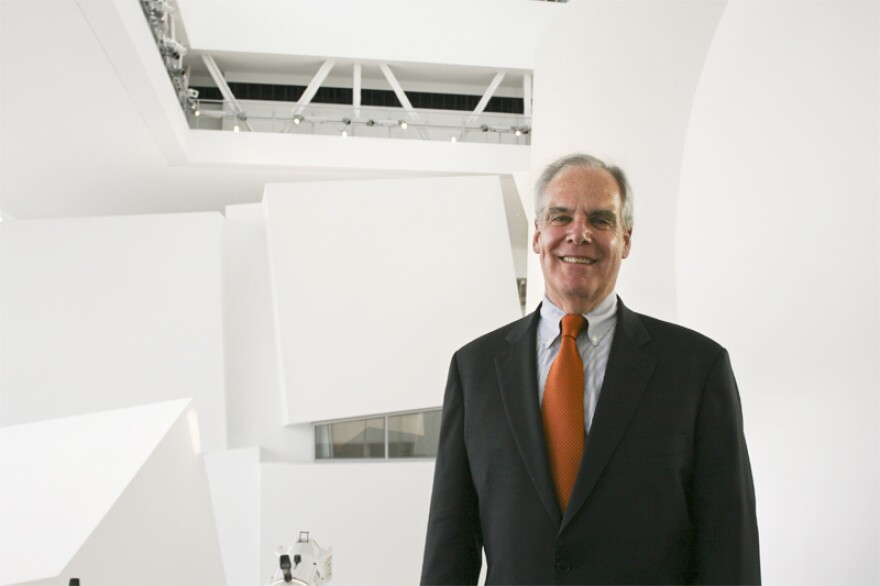 Howard Herring inside the New World Center in Miami Beach, home of the New World Symphony