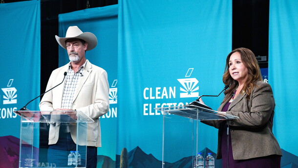 Republican challenger Daniel Butierez Sr. faces off against incumbent Congresswoman Adelita Grijalva on Wednesday, Aug. 26, 2026 in a debate between candidates for Congressional District 7, which includes part of south Yuma County.
