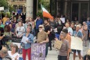 In Springfield, hundreds turn out to support Haitian immigrants in the U.S. under Temporary Protected Status (TPS). They rallied in the plaza behind City Hall hours after the U.S. Supreme Court handed down the ruling that gives the Trump Administration authority to end TPS for Haiti and Syria.