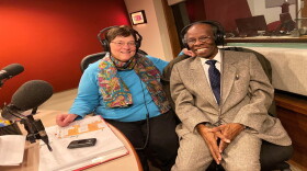 Barbara Gray with Dr. Herbert Woodward Martin