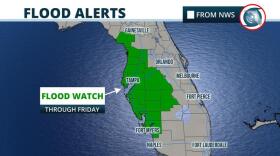 A Flood Watch remains in effect for Tampa Bay through Friday.