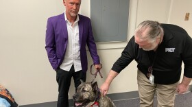 Jeff Callaway with his dog Ethan