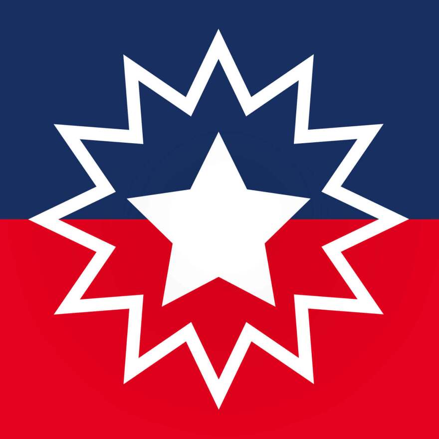 Part of the Juneteenth flag