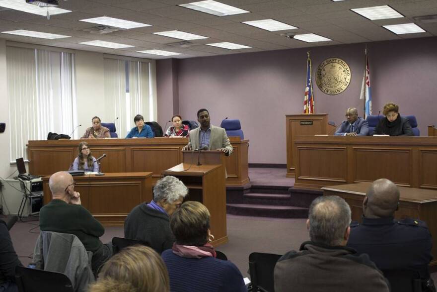 East Chicago Utilities Director Greg Crowley told residents that heavy machinery and soil excavation can knock loose lead in the cityâ€™s older service lines.