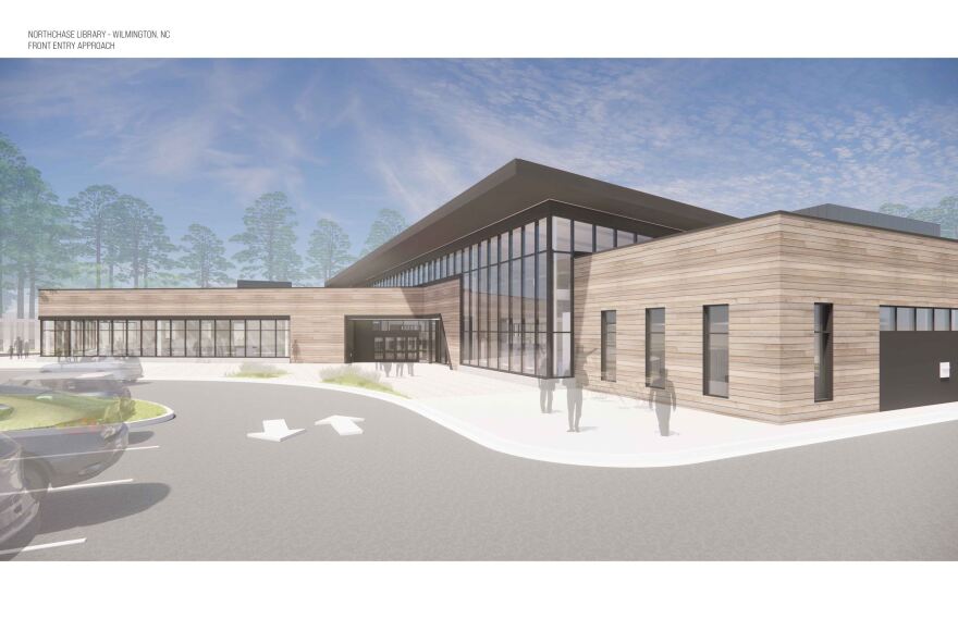 Mock-up of North Chase Library