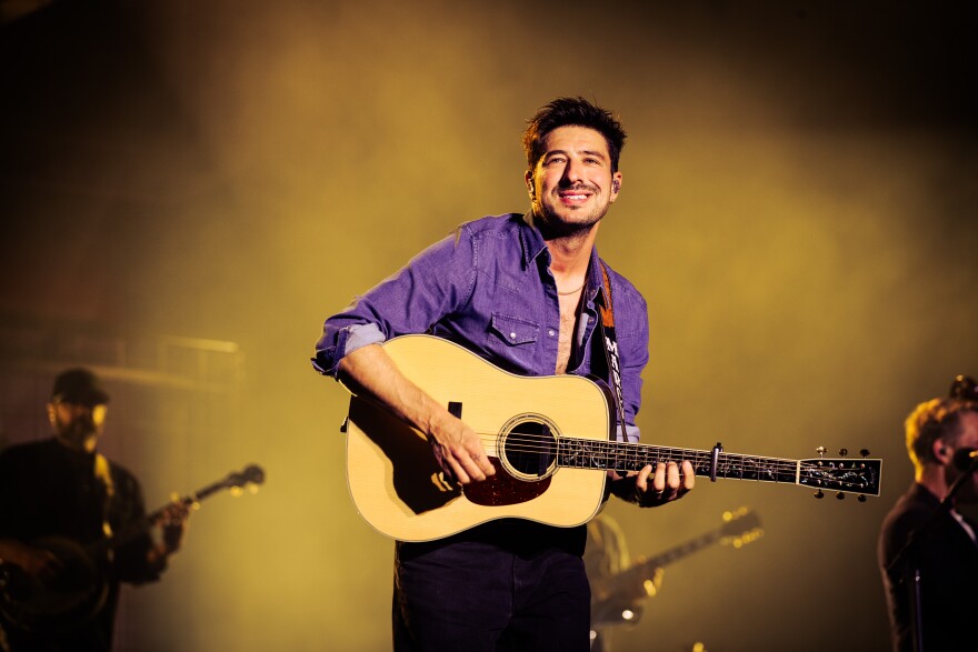 a man with a guitar 